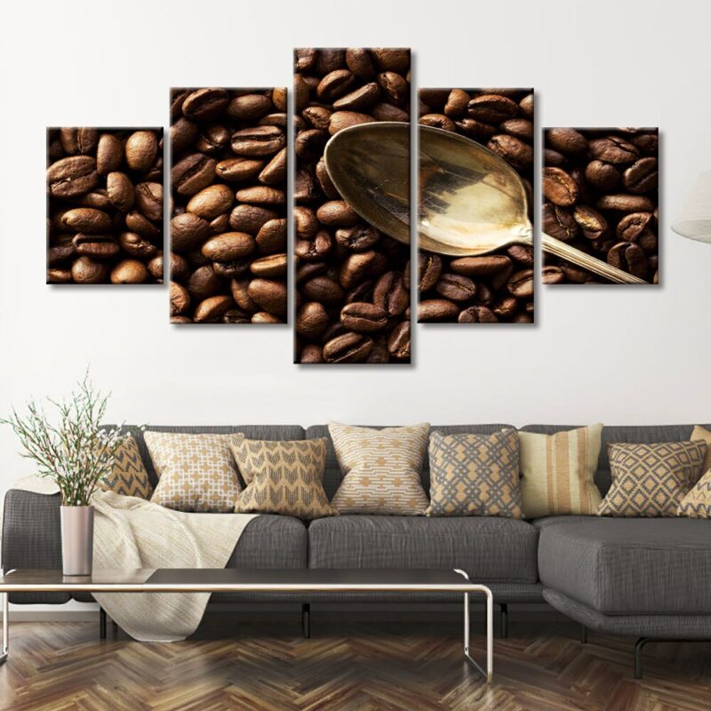 Tableau grains de café