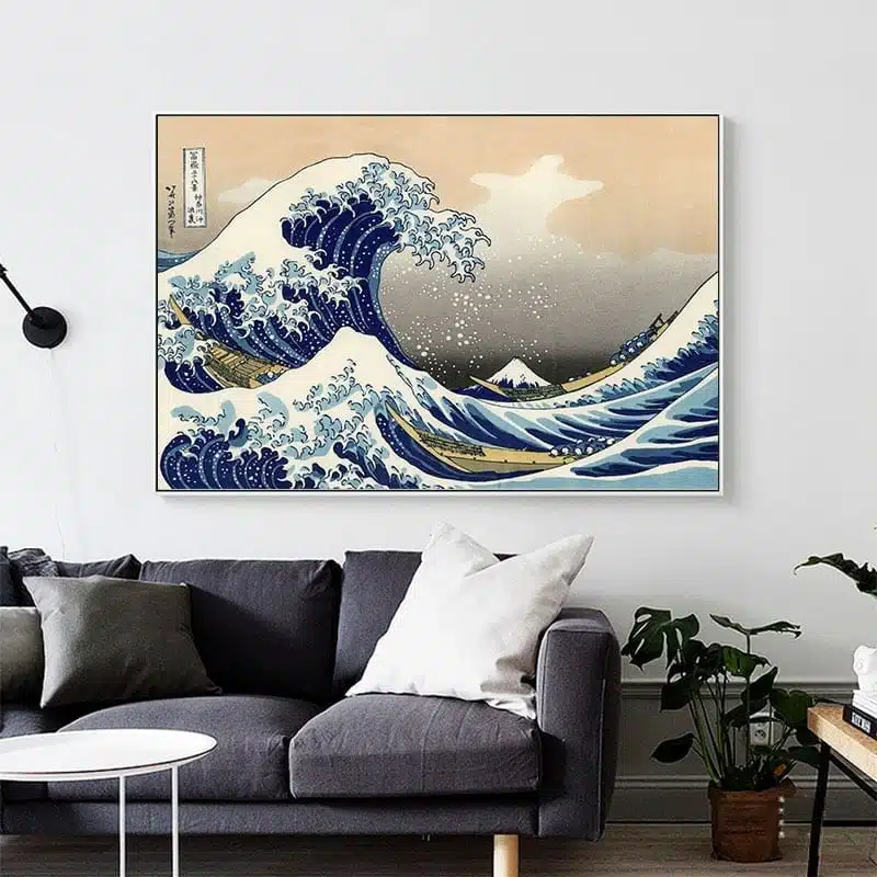 Tableau-grande-vague-de-kanagawa-1 Tableau grande vague de kanagawa Tableau Japonais Tableau Monde taille: XXS