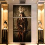 Tableau guerrière autochtone