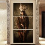 Tableau guerrière autochtone