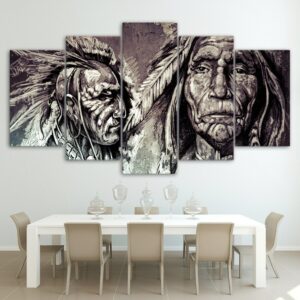 Tableau guerriers Amérindiens