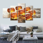 Tableau les 7 Dragon Balls Tableau Dragon Ball Z Tableau Geek