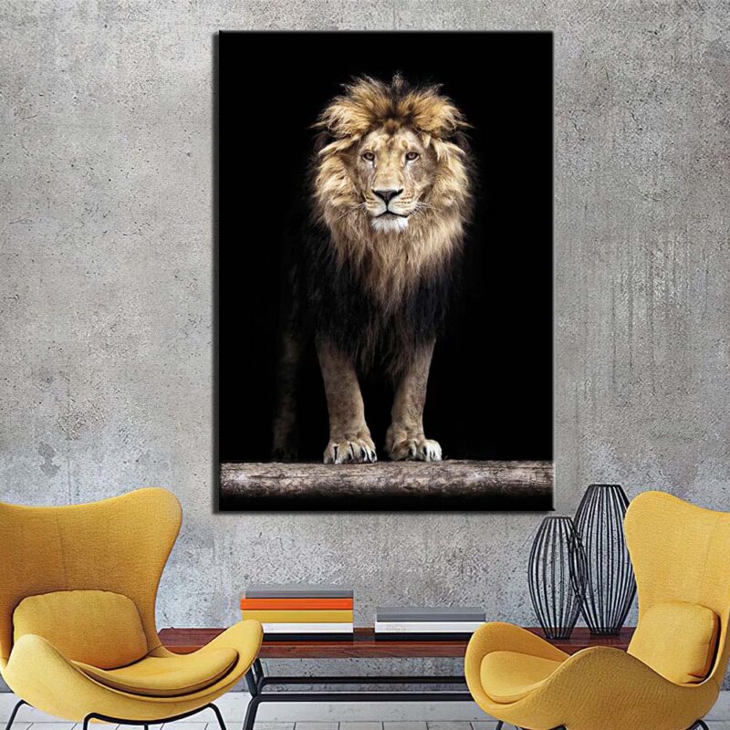 Tableau lion majestueux Tableau Lion Tableau Animaux taille: XXS