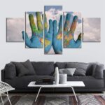 Tableau mains du monde