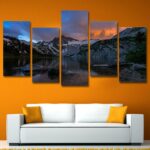 Tableau montagne et lac Tableau Montagne Tableau Nature