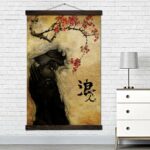 Tableau ombre de samouraï Tableau Japonais Tableau Monde