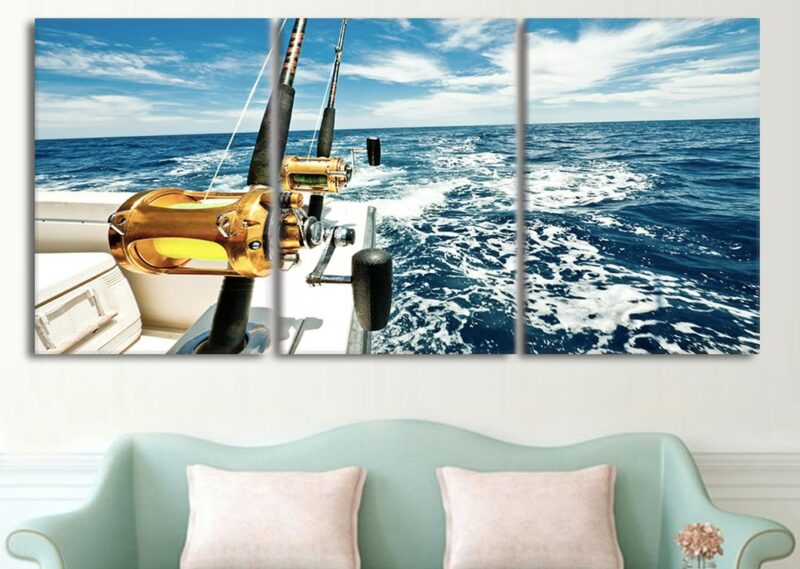 Tableau pêche en bateau