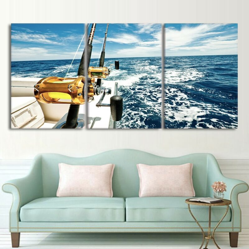 Tableau pêche en bateau