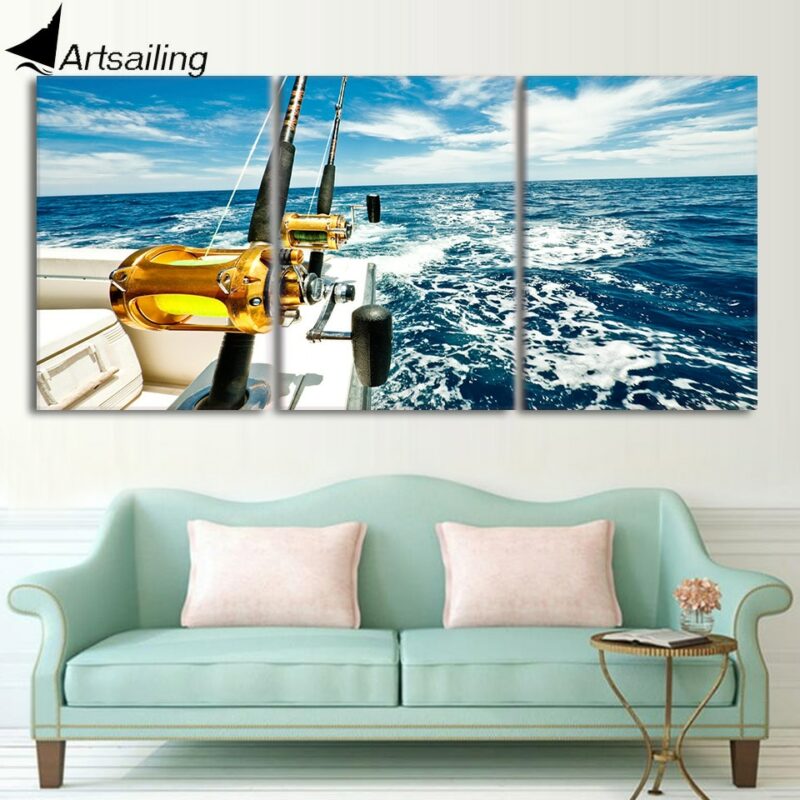 Tableau pêche en bateau