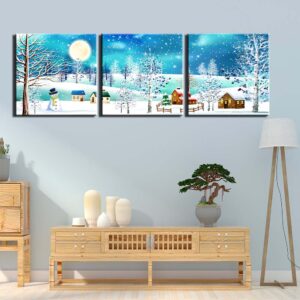 Tableau peinture paysage de montagne