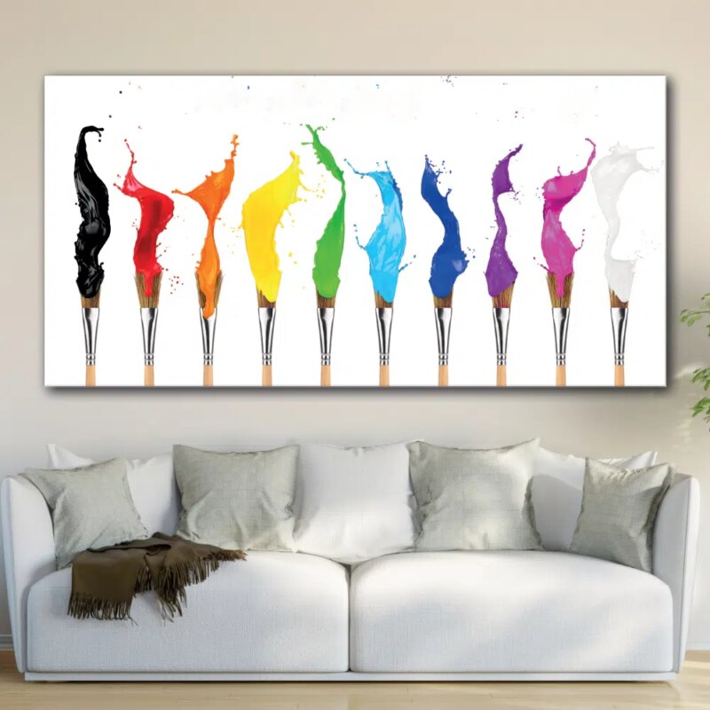 Tableau pinceaux et peintures Tableau Abstrait
