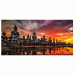 Tableau plusieurs statues de Bouddha Tableau Bouddha Tableau Zen