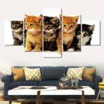 Tableau portée de chatons Tableau Chat Tableau Animaux