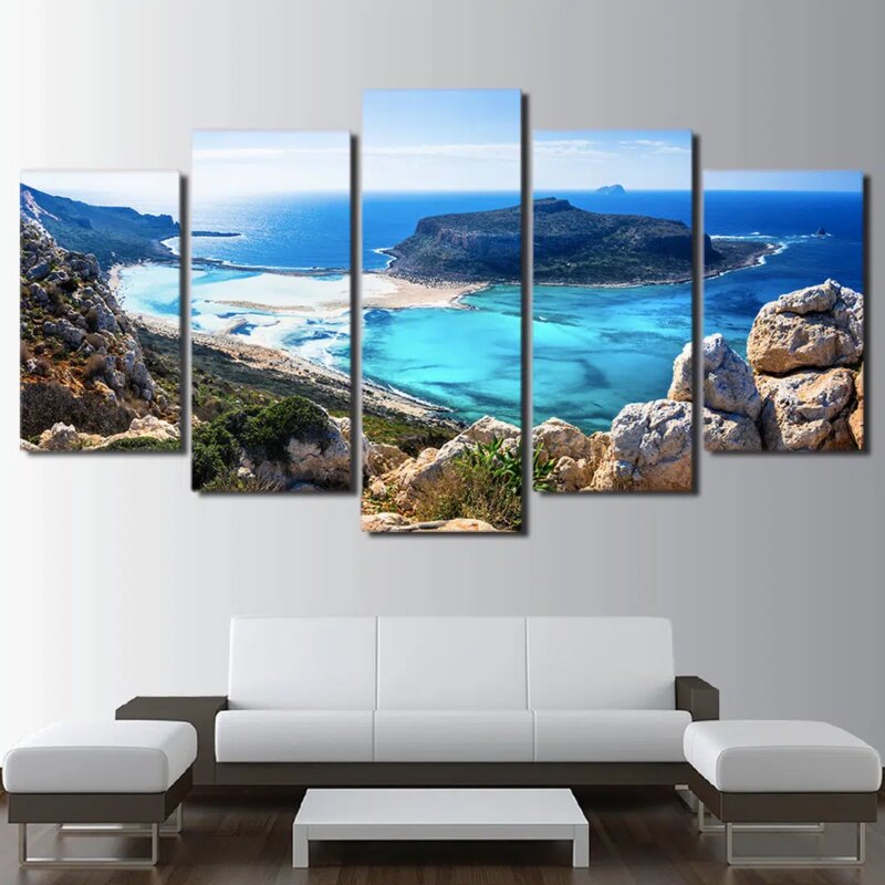 Tableau presqu’île Tableau Mer Tableau Nature Tableau Paysage format: Horizontal