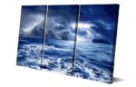 Tableau tempête en mer
