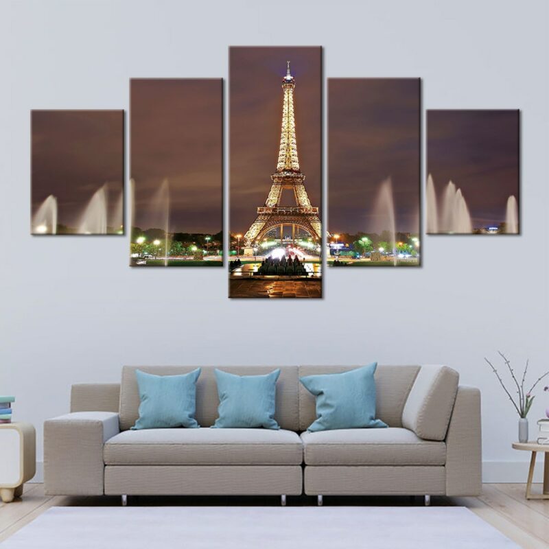 Tableau tour Eiffel illuminée Tableau Paris Tableau Ville
