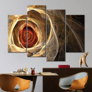 Tableau tourbillon de rose Tableau Abstrait taille: S