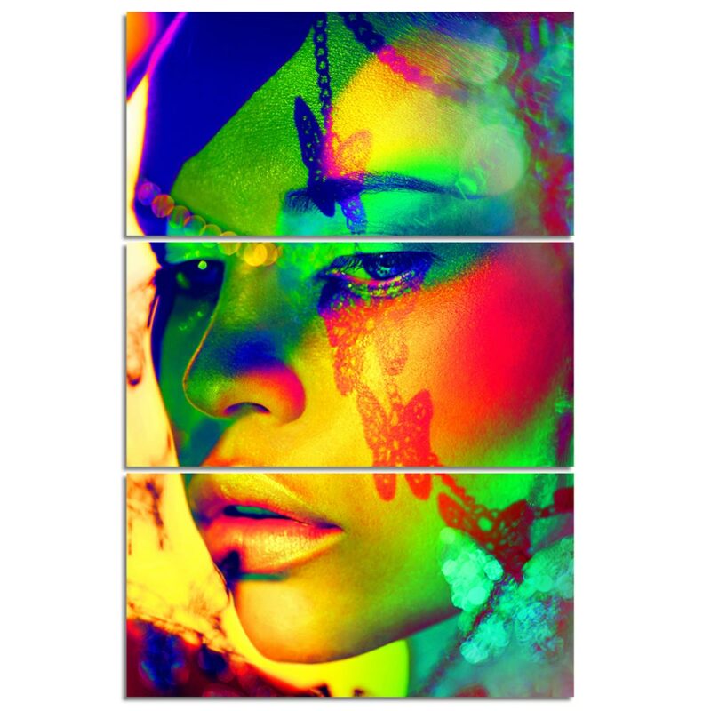 Tableau visage de femme papillon Tableau Femme Tableaux originaux