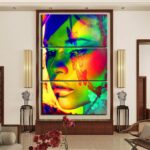 Tableau visage de femme papillon Tableau Femme Tableaux originaux