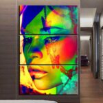 Tableau visage de femme papillon Tableau Femme Tableaux originaux