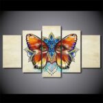 Tableau visage papillon