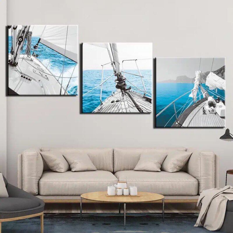 Tableau voilier en mer