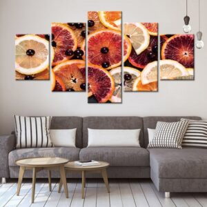 Toile modulaire peinture HD imprime 5 panneau toile Art nature morte fruits affiche mur photos décor à la maison