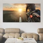 Tableau Harley Davidson en route