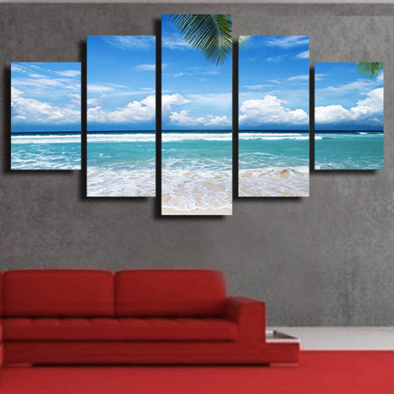 Tableau plage paradisiaque