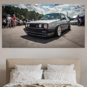 Tableau Volkswagen Golf Classique grise